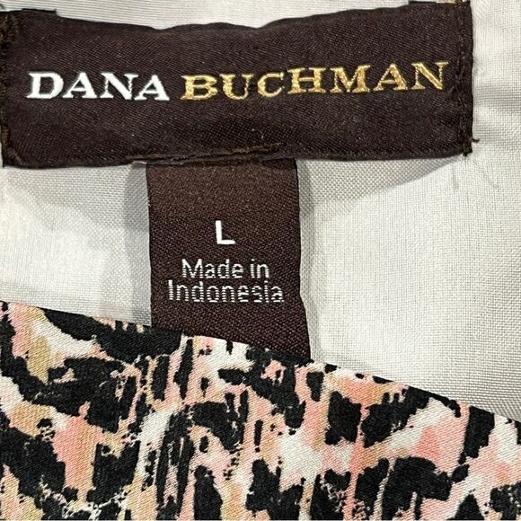 Dana Buchman drape neckline sleeveless knee length dress size Large - Picture 9 of 13